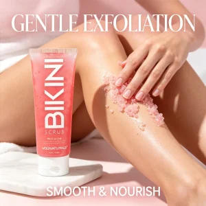 Private Label Exfoliating Body Scrub Underarm Sensitive Area Prevent Ingrown Hair Razor Bumps Aftershave Whitening Bikini Scrub