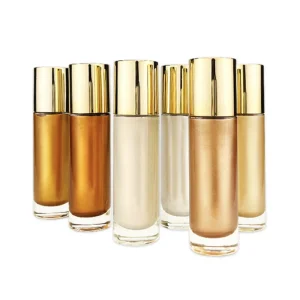 Private Label Glow Face Body Highlighter Shimmer Oil Makeup Custom Shimmer Glitter Highlighter Liquid