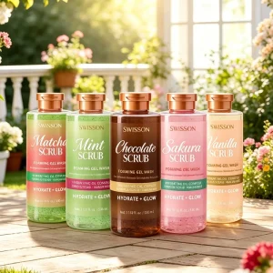 Private Label Glowing Multi Oil Hydrating Body Wash Gentle Cleanser OEM Body Wash Manufacturer Exfoliating Body Wash