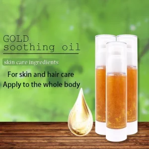 Private Label Gold Shimmer Organic Body Shimmer Oil Cruelty free Body Oil