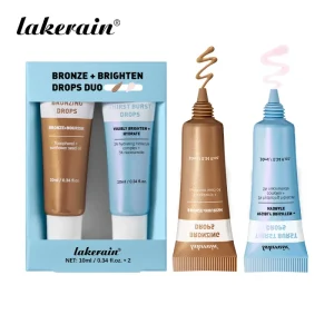 Private Label Golden Face Body Long-lasting Shimmer Oil Bronzer Makeup Blends Easily Liquid Highlighter Travel Size