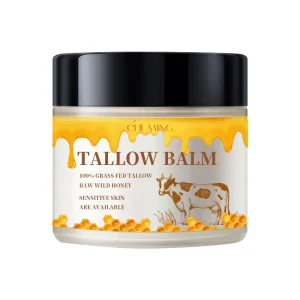 Private Label Grass Fed Beauty Skin Care Products Whipped Beef Tallow and Honey Balm Moisturizing Face Body Moisturizer Cream