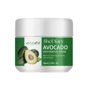 Private Label Herbal Avocado Body Cream for Permanent Hair Removal Depilatory Cream for Armpit Hair Loss