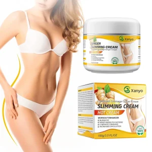 Private Label Herbal Body Tummy Ginger Slimming Cream Weight Loss Slim Cream Slimming Gel Fat Burning for Cellulite & Soothing