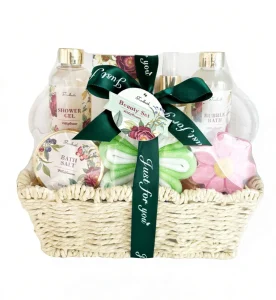 Private Label Herbal Natural Skin Care Spa Gift Set with Shower Gel & Lotion