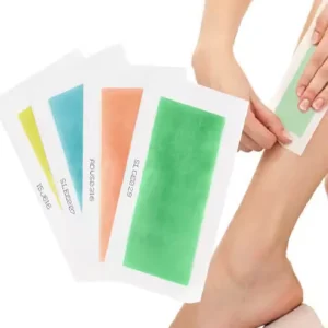 Private Label Hiar Removal 4.5X9Cm Cold Wax Strip Wax Paper Depilatory Wax Strip Suitable for All Skin Types