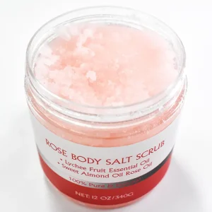 Private Label Himalayan Salt Body Scrub Moisturizing Natural Body Exfoliator for Skin Care