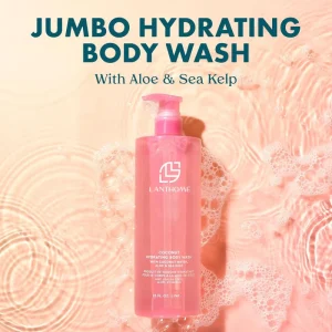 Private Label Jumbo Hydrating Body Wash Organic Body Care Products with Aloe and Sea Kelp for Deep Moisturizing and Cleaning