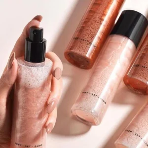 Private Label Liquid Highlighter All Natural Pink Gold Shimmer Body Glow Oil Glitter