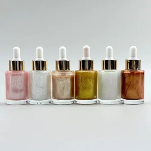 Private Label Liquid Makeup Shiny Body Spray with Spf Waterproof Body Shimmer Oil