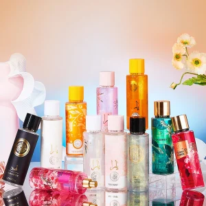 Private Label Long Lasting 250ml Body Spray Perfumed Glitter Shimmer Spray Floral Scent Fine Mist Deodorant Body Splash Women
