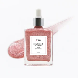 Private Label Makeup Born to Glow Liquid Illuminator Bronze Body Shimmer Oil