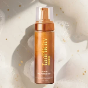 Private Label Medium Fast Shimmer Tanning Mousse Clear Tanning Mousse Vegan Skin Tone Instant Black Tanning Mitt