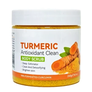 Private Label Natural Exfoliating Turmeric Scrub Face Skin Brightening Turmeric Body Sugar Scrub
