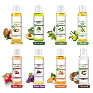 Private Label Natural Organic Carrier Oil Anti Aging Moisturizing Coconut Oil Lightening Massage Body Essential Oil