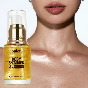 Private Label Natural Organic Shimmer Body Oil Long Lasting Moisturizing Glow Illuminating Body Oil Custom
