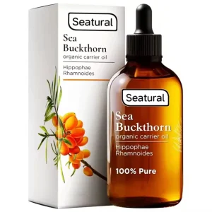 Private Label Natural Sea Buckthorn Carrier Oil for Skin Face Nails Hair Soothing Moisturizing Oil