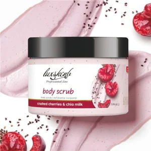 Private Label Natural Smell Fruit Cherry Orange Kiwi Free Shipping Exfoliating Brightening Body Scrub Gel for Daily Care