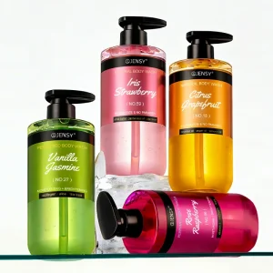 Private Label Natural Tea Tree Collagen Coconut Vitamin Organic Brightening Moisturizing Whitening Shower Gel Perfume Body Wash