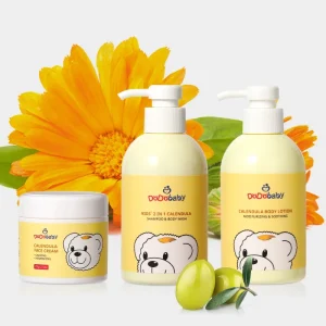 Private Label Natural Vegan Aloe Vitamin E Olive Oil Moisturizing Organic Baby Lotion Cream Shampoo Body Wash Set