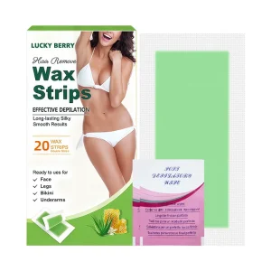 Private Label Nonwoven Fabric Organic Vegan Disposable Wax Strips with Custom Logo for Beauty Salons & Spa Use