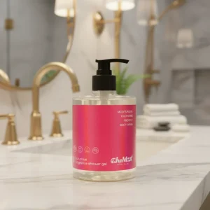 Private Label OEM Deep Lightening Exfoliating Moisturizing Bath Skin Care Perfume Wash Set Whitening Body Shower Gel