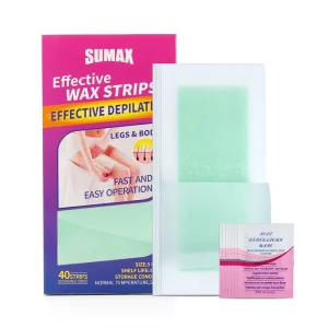 Private Label Oem 20 Pcs Hair Removal Wax Strips Papers Large Size Body Professional Hair Remover Double Tape