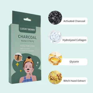 Private Label Organic Charcoal Exfoliant Nose Patch Oil Control Acne Pore Strips Deep Cleaning Sheet for Blackheads