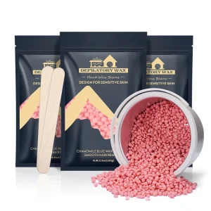 Private Label Organic Hair Removal Wax 100g 300g 500g 1000g Hard Wax Beans Depilatory Wax Beads Face Anti allergy