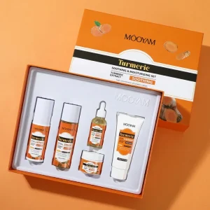Private Label Organic Turmeric Sets Korean Formula Aging Beauty Herbal Skin Care Set
