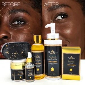 Private Label Organic Vitamin C Body Lotion Face Cream Skin Care Set