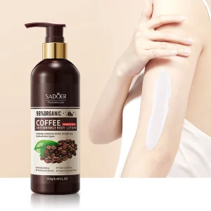 Private Label Plant Extract Coffee Body Milk Beauty Cream Smooth Moisturizing and Whitening Body Lotion for Black Skin