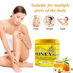 Private Label Professional Cleansing Wax Removal Honey Depilatory Wax for Face and Body All Skin Types Natural and Safe 750ml