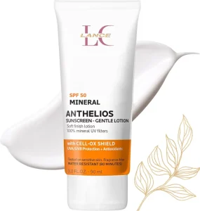 Private Label SPF 50 Gentle Herbal Sunscreen Lotion for Sensitive Skin