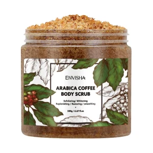 Private Label Scrubs Manufacturers Envisha Body Care Exfoliator Arabic Black Coffee Scrub Body Scrub