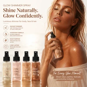 Private Label Shimmer Body Oil Face Brightening Glow Pearl Highlighter Illuminator Nourishing Body