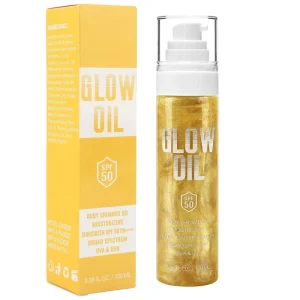 Private Label Shimmering Glow Body Oil Glitter Spray Shimmer Body Glow Tan Oil Liquid Shimmer Highlighter Oil