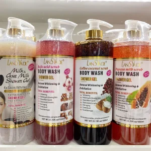 Private Label Shower Gel Body Wash Scrub Exfoliating Whitening Nourishing Skin Hydrating Refresh Body Care