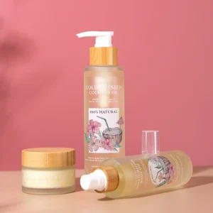Private Label Skin Care Set Anti Aging Moisturizing Cold Pressed Coconut Body Oil Shea Butter Face Cream Coconut Facial Balm
