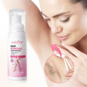 Private Label Smooth Hair Removal Mousse Gentle Non Irritating Underarm Hair Removal Cream