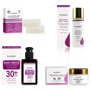 Private Label Snail Skin Care Set Organic Aloe Vera Hyaluronic Acid Collagen Nail Soap Skin Toner Face Cream and Body Lotion