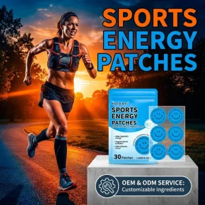 Private Label Sports Energy Patch Factory OEM ODM Energy Booster Patch Customized Smiley Face Stickers Bulk