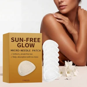 Private Label Summer Self Tanning Patch Outdoor Beach Mouth Nasal Body Natural Bronze Skin Tanning Care Patches