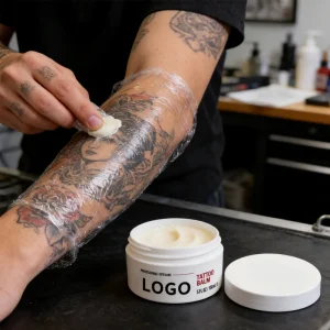 Private Label Tattoo Aftercare Skin Moisturizing Butter Balm Stick Enhances Lock Color Customizable Skin Care Balm