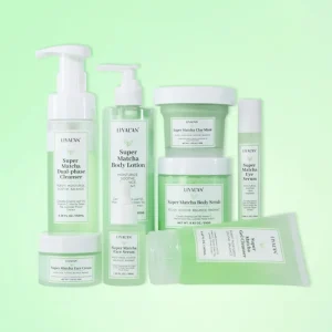 Private Label Tea Tree Oil Matcha Green Tea Moisturizing Soothe Balance Radiant Body Face Skin Care Set