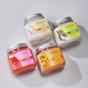 Private Label Turmeric Face Body Brightening Organic Vitamin C Exfoliating Body Scrub Tumeric Scrub