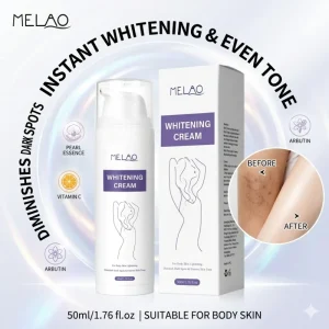 Private Label Underarm Knees Elbow Inner Thigh Bikini Area Bleaching Moisturizing Dark Spot Remover Skin Body Whitening Cream