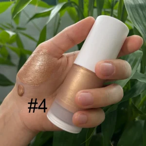 Private Label Vegan 7 Colors Shimmer Spray Makeup Glitter Waterproof Bronzer Gold Liquid Highlighter Body Shimmer Oil