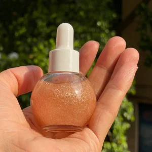 Private Label Vegan Highlighter Brightening Skin Perfume Scented Moisturizing Drop Body Shimmer Oil Bronzer Highlighters