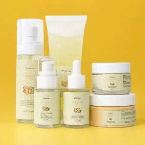 Private Labels Turmeric Face Care Set for Moisturizing Whitening Hyaluronic Acid Other Skin Care Beauty Cosmetics Kit for Women